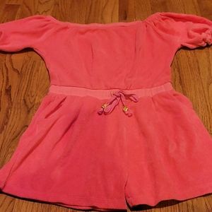 Girls terry cloth beach cover up